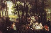 Jean-Antoine Watteau Country Pursuits oil painting